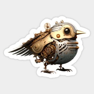 Steampunk Bird Sticker